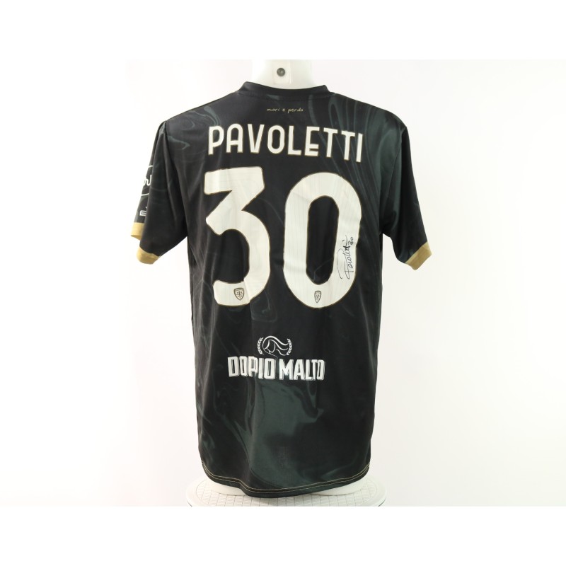 Pavoletti's Monza vs Cagliari Signed Unwashed Shirt, 2025