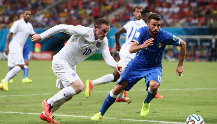 Barzagli's Italy Match-Issue/Worn Shirt, World Cup 2014