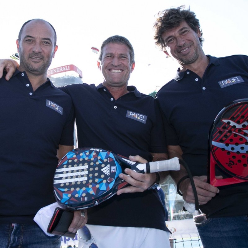 Challenge Demetrio Albertini and Pierluigi Casiraghi to a Game of Paddle Tennis.