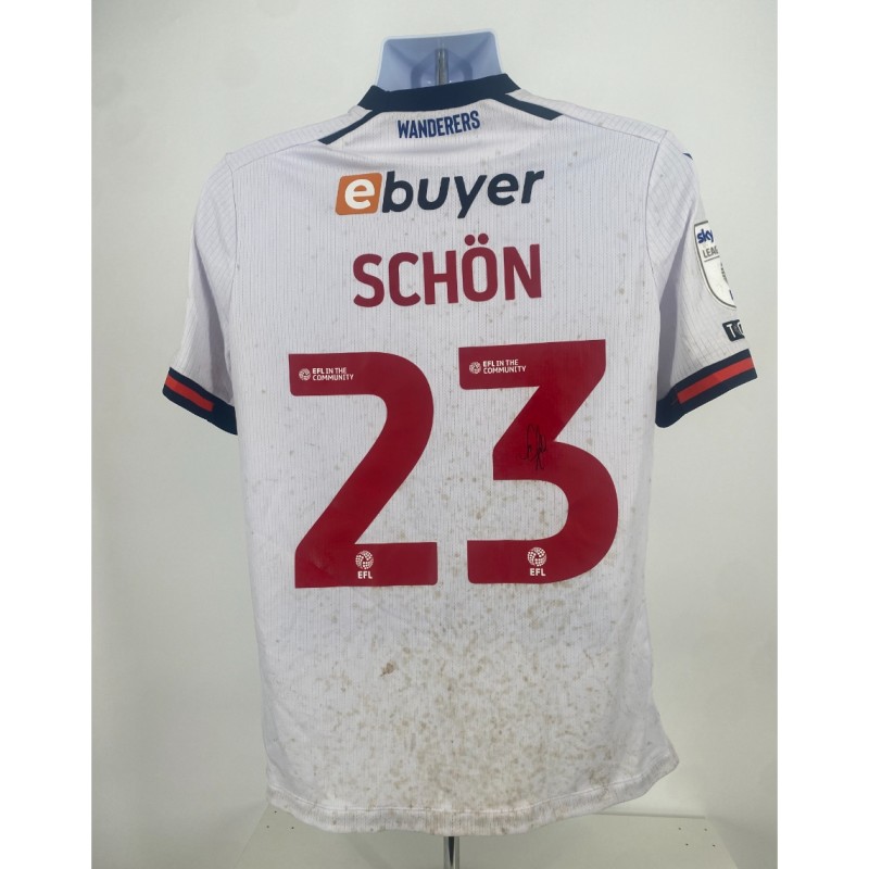 Szabolcs Schön's Bolton Wanderers Signed Match Worn Shirt, vs Northampton 