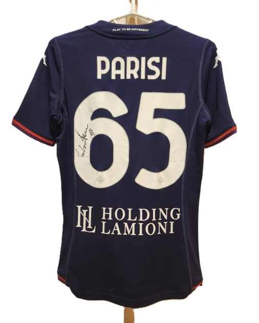 Fabiano Parisi's Fiorentina 2023 Signed Match Worn Shirt vs Lazio