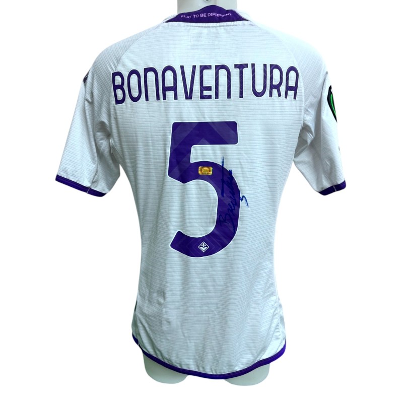 Bonaventura's Fiorentina Signed Issued Shirt, Europa League 2022/23