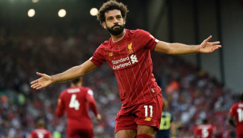 Maglia gara Mohamed Salah Liverpool indossata, 2019/20