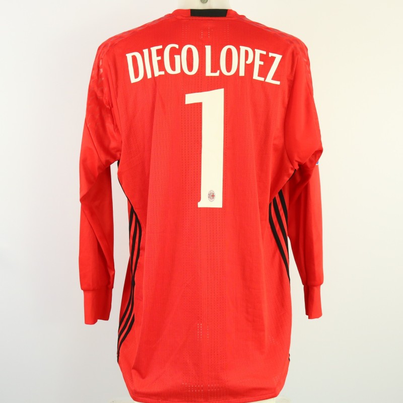 Lopez's Milan Match-Issued Shirt, 2016/17