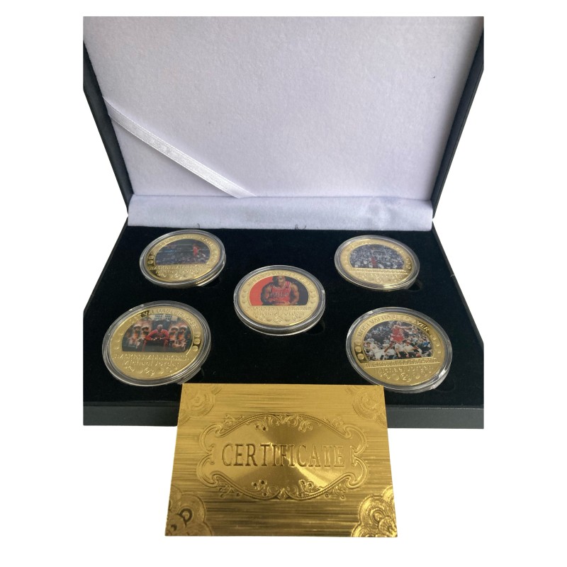 Michael Jordan Gold Plated Coins Box Set