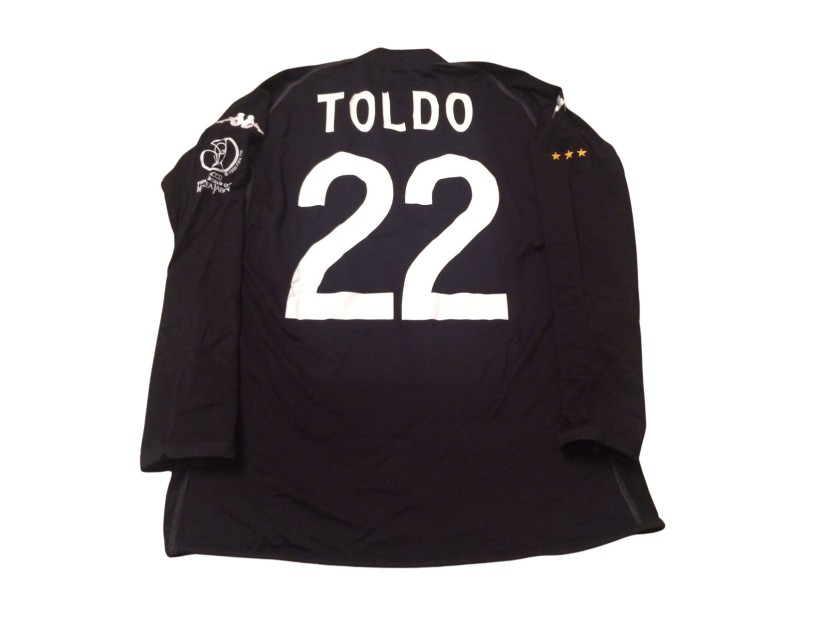 Toldo's Italy Match-Issued Shirt, WC 2002