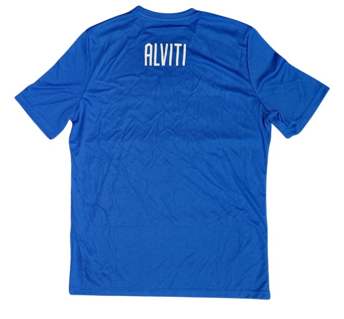 Davide Alviti's Italy Pre-Match Shirt