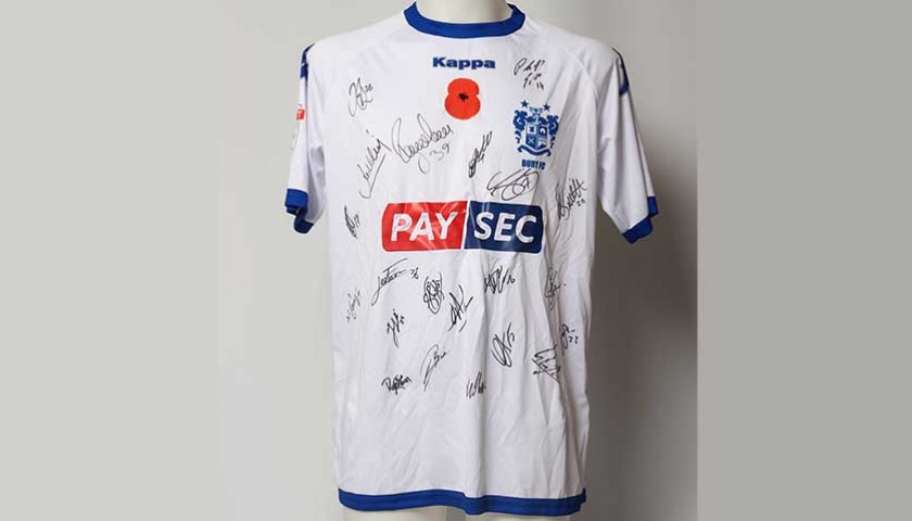 Poppy Shirt Signed by Bury F.C.
