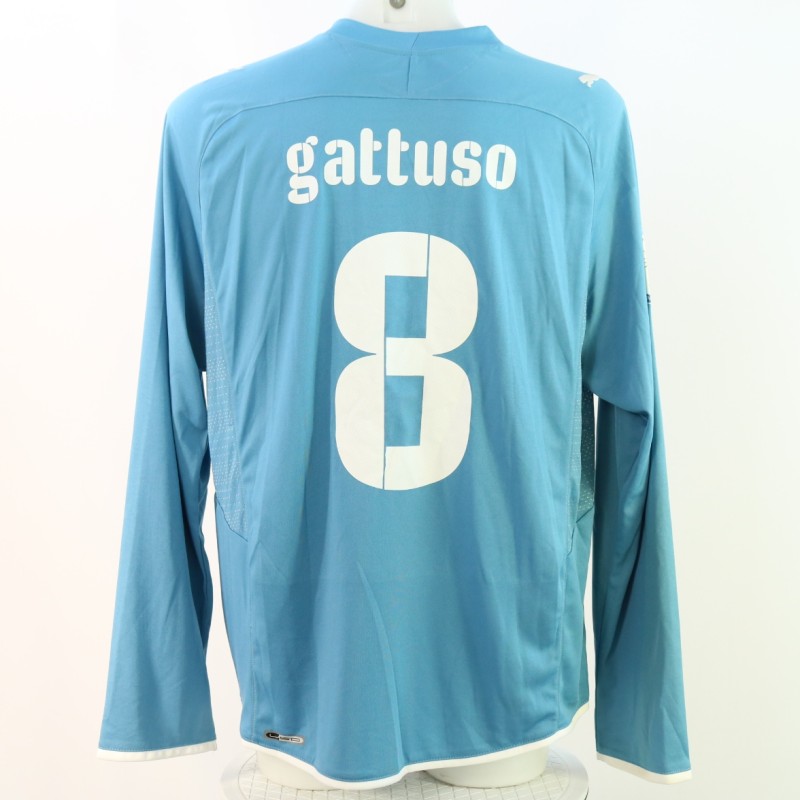 Gattuso's Italy vs USA Match-Issued Shirt, Confederations Cup 2009