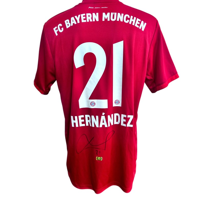 Lucas Hernandez's Bayern Monaco Signed Official Shirt, 2019/20