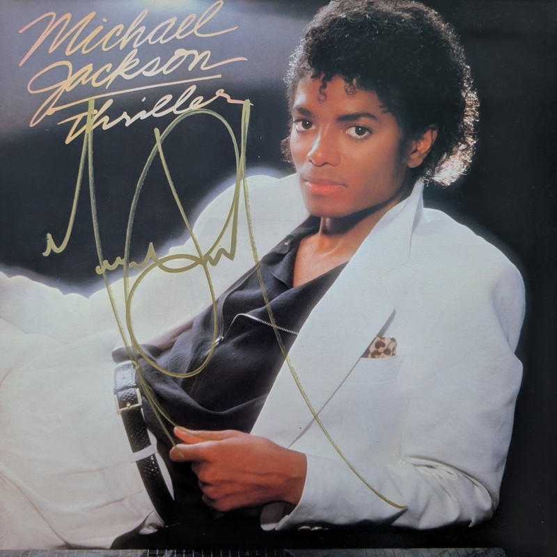 Michael Jackson signed Thriller Vinyl Album