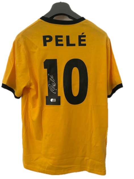 Pele's Brazil Signed Replica Shirt