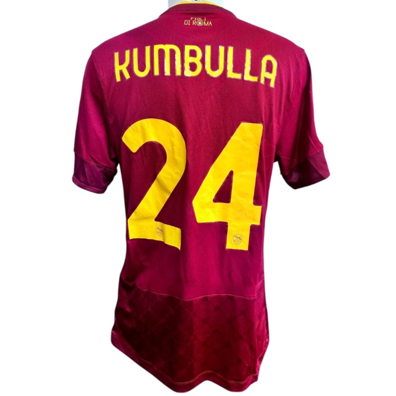 Kumbulla's Match-Issued Shirt, Sevilla vs Roma Europa League 2023 Finals