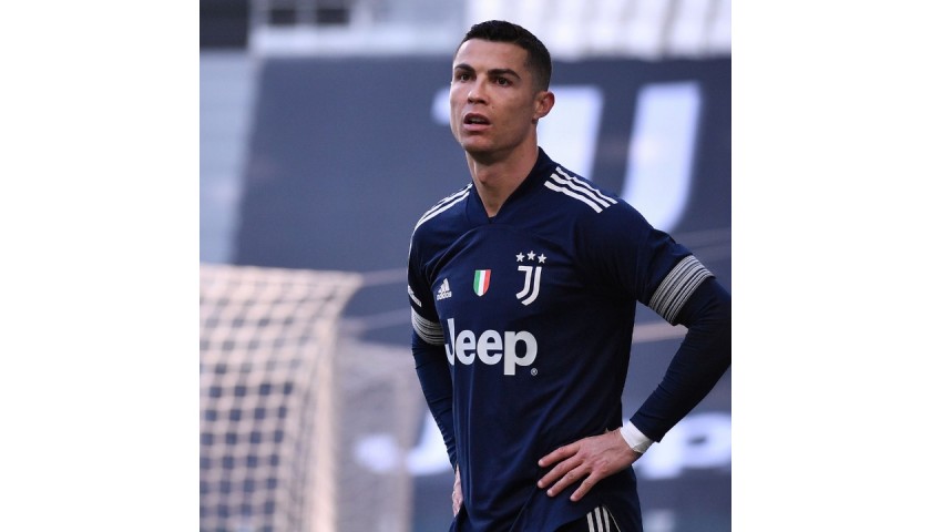 Ronaldo's Juventus Match-Issued Shirt, UCL 2020/21 - CharityStars