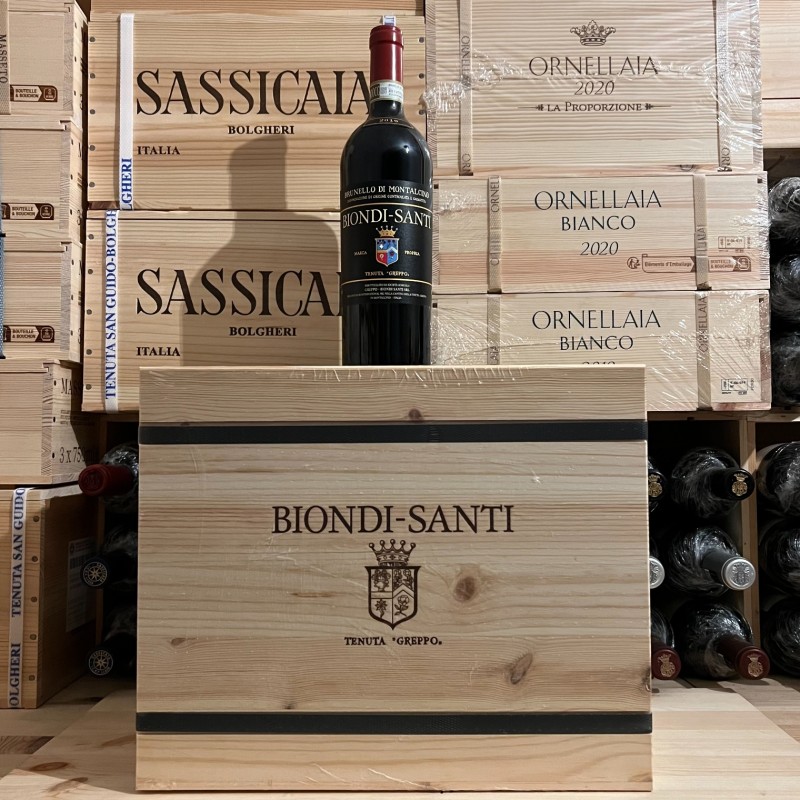 Brunello di Montalcino Tenuta Greppo 2018 Biondi Santi - Wooden Case Six Bottles