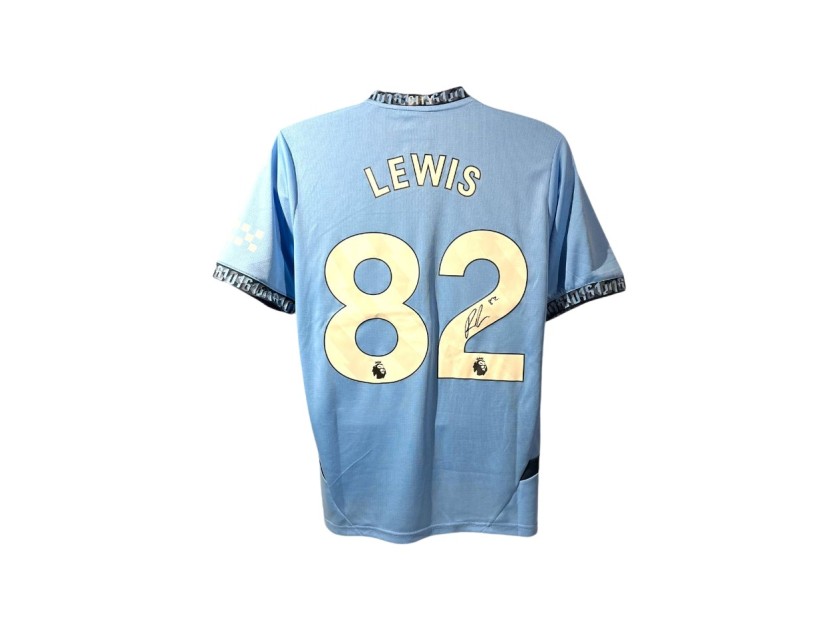 Rico Lewis' Manchester City 2024/25 Signed Replica Shirt