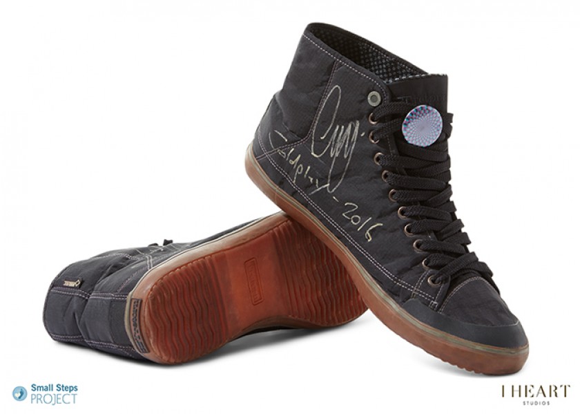Coldplay's Guy Berryman Autographed Converse Tretorn Trainers from his Personal Collection