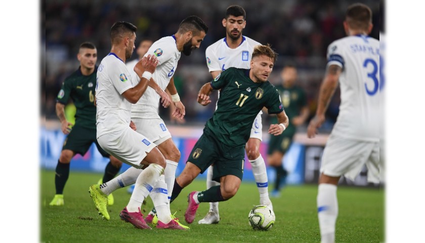 Immobile's Match Shirt, Italy-Greece 2019