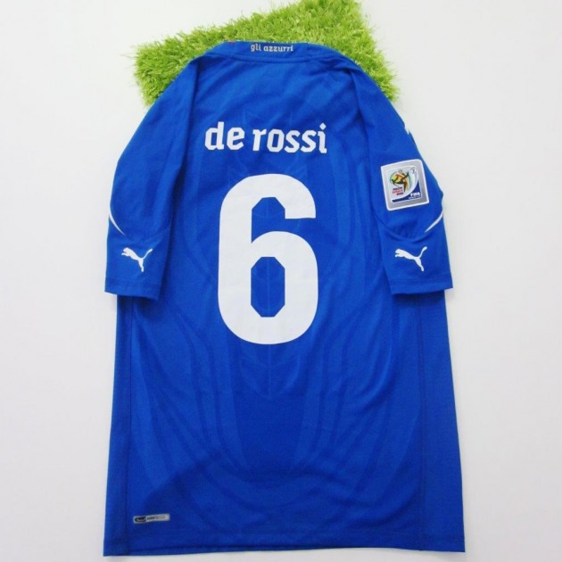 Maglia De Rossi Italia, preparata/indossata Mondiali 2010