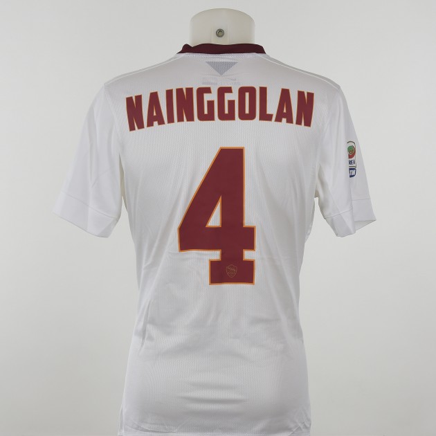 Nainggolan's Authenticated Roma shirt, special Telethon 'Ognigiorno' sponsor, Genoa-Roma 0-1