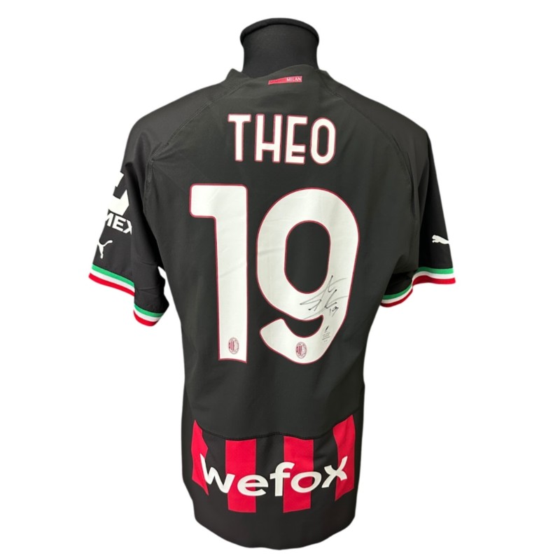 Theo Hernandez's Milan Signed Official Shirt, 2022/23