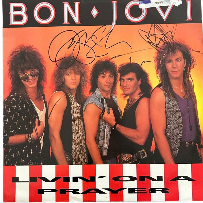 Bon Jovi Signed 'Livin On A Prayer' 12" Vinyl