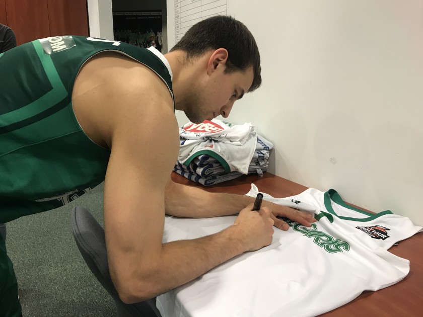 Official BC Zalgiris Jersey Signed by Pangos, 2017/18 Turkish Airlines EuroLeague