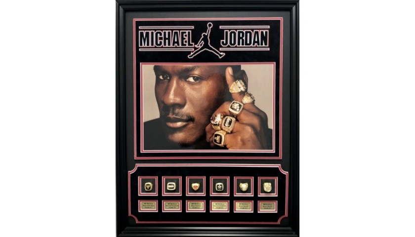 Michael Jordan NBA Championship Ring Shadowbox