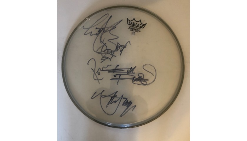 Rolling Stones Fully Signed Drumskin