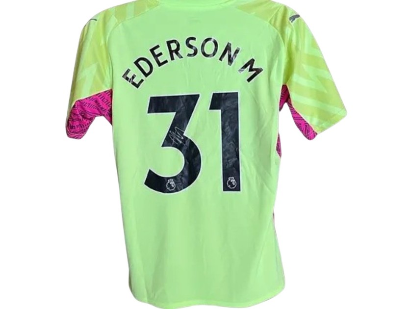 Ederson's Manchester City 2023/24 Signed Official Shirt 