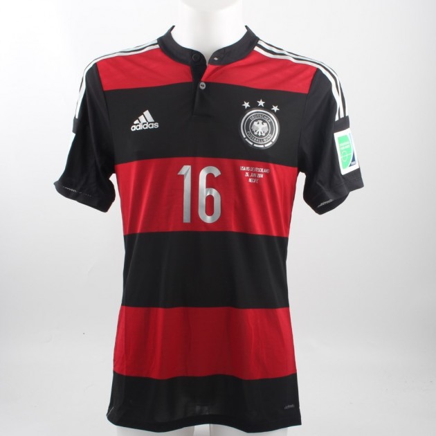 Lahm shirt, issued/worn USA-Germany World Cup 2014