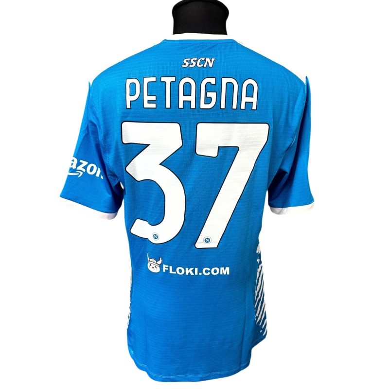 Maglia Preparata Petagna Napoli vs Lazio, 2021 - Edizione Speciale Maradona