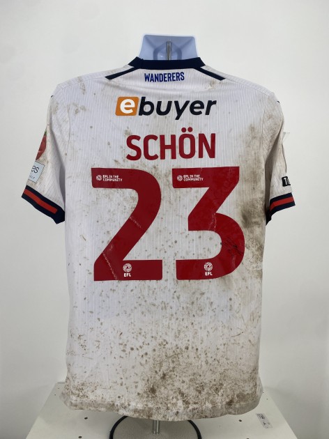 Szabolcs Schön's Bolton Wanderers Signed Match Worn Shirt, vs Blackpool 