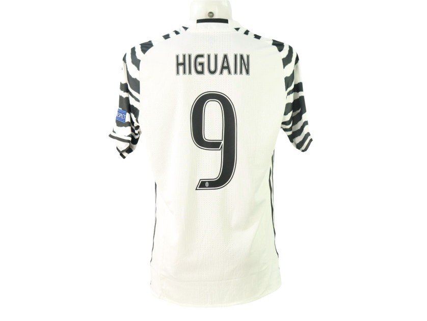 Higuaín's Juventus Match-Issued Shirt, UCL 2016/1\7