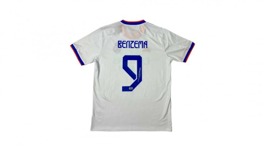 Benzema's Official Real Madrid Signed Shirt, 2019/20 - CharityStars