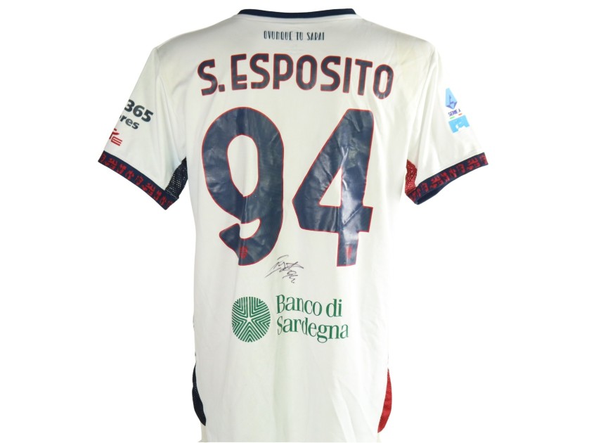 Maglia Esposito Unwashed Sassuolo vs Cagliari, 2026 - Autografata