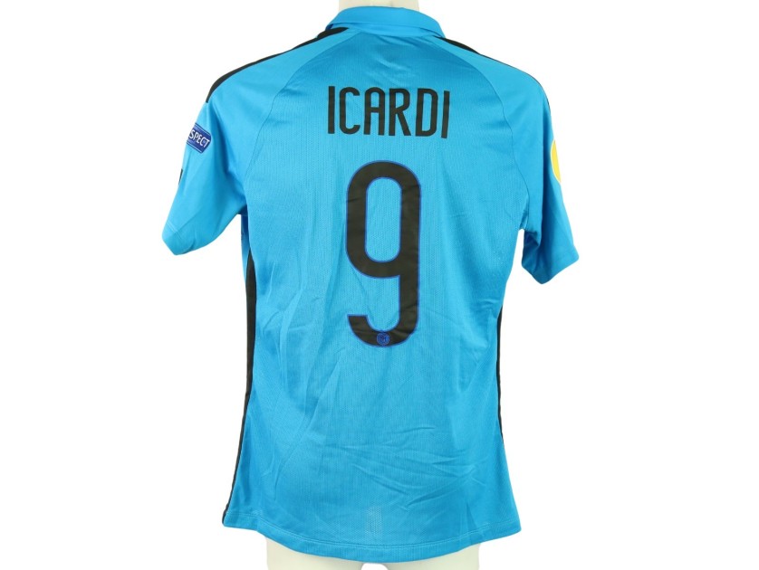 Icardi's Inter Milan Match-Issued Shirt, Europa League 2014/15