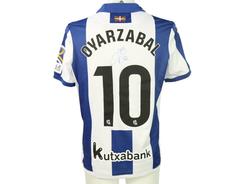 Oyarzabal's Signed Unwashed Shirt, Real Sociedad vs Atletico Madrid 2024