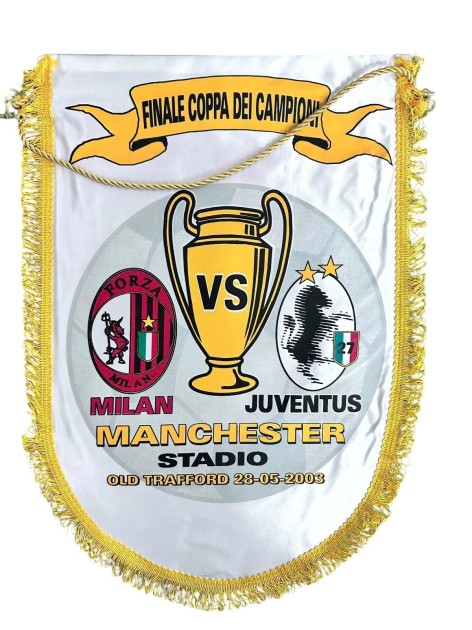 Milan vs Juventus Official Pennant, CL 2003 Final