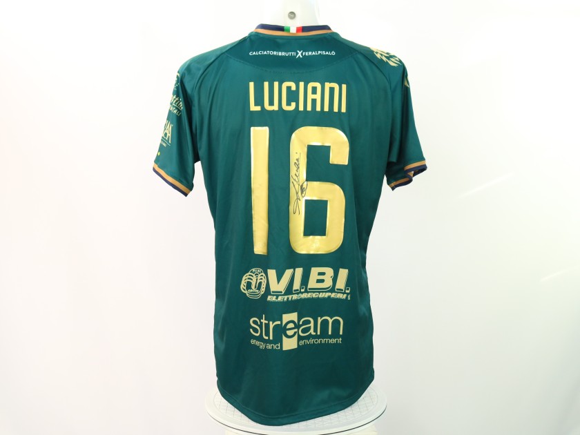 Luciani's Feralpisalò vs Pro Vercelli Signed Unwashed Shirt, 2024