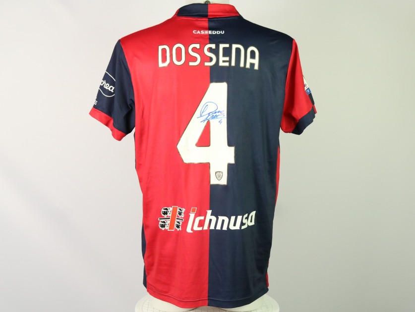 Dossena Unwashed and Signed Shirt, Cagliari vs Monza 2023