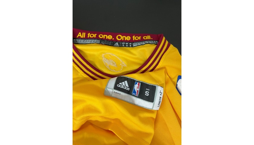 adidas, Shirts, Autographed Cleveland Cavalier Kyrie Irving Jersey