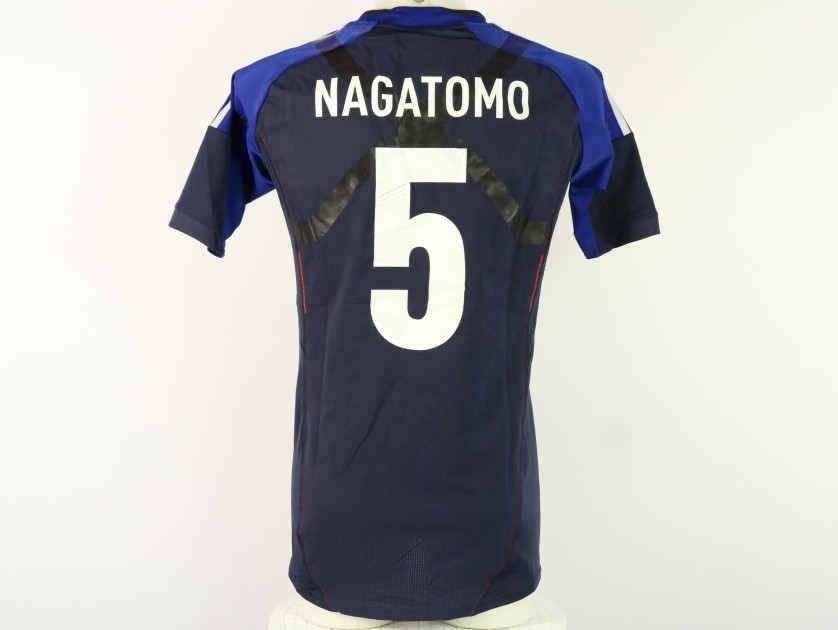 Nagatomo's Japan Signed Match Shirt, 2012/13
