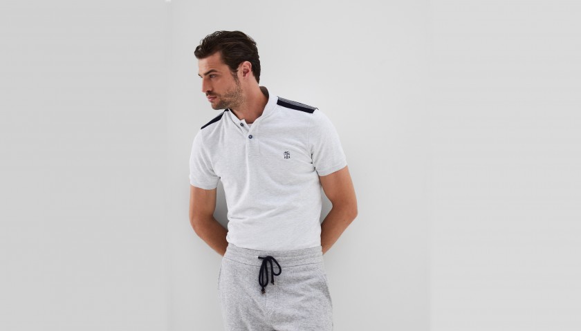 Cotton Piqué Slim Fit Polo Shirt by Brunello Cucinelli