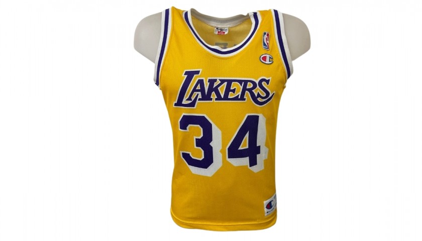 O'Neal's Official LA Lakers Jersey - Signed by Shaquille O'Neal and Kobe  Bryant - CharityStars