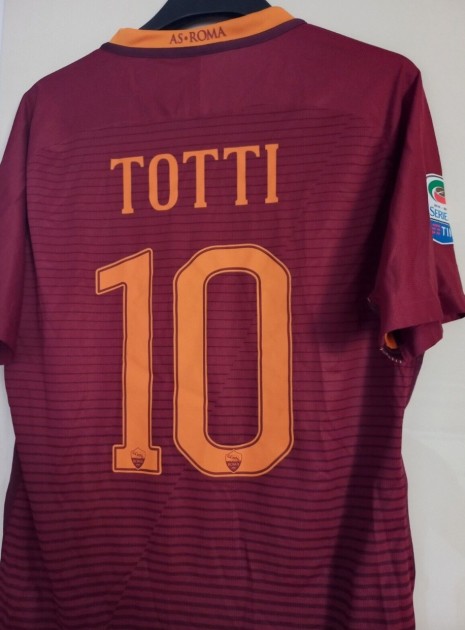 Maglia Totti unwashed Roma vs Fiorentina 2017 con Match Day