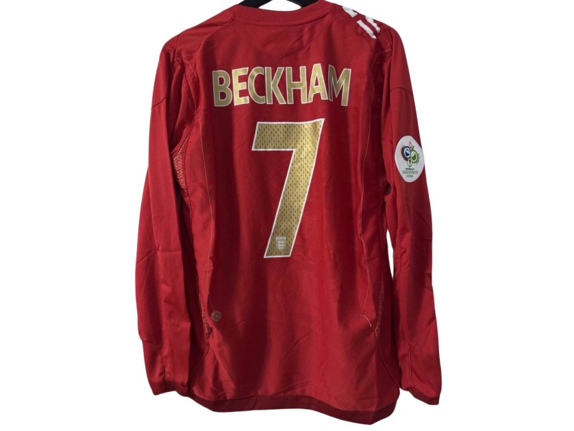 Beckham's Match-Issued Shirt, Sweden vs England FIFA World Cup 2006