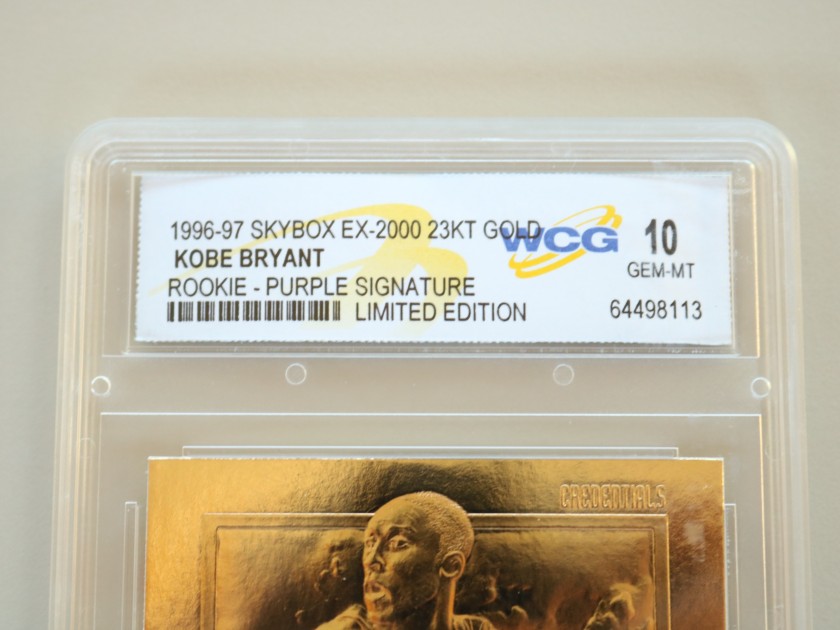 Kobe Bryant's Rookie Purple Signature Gold Card, 1996/97