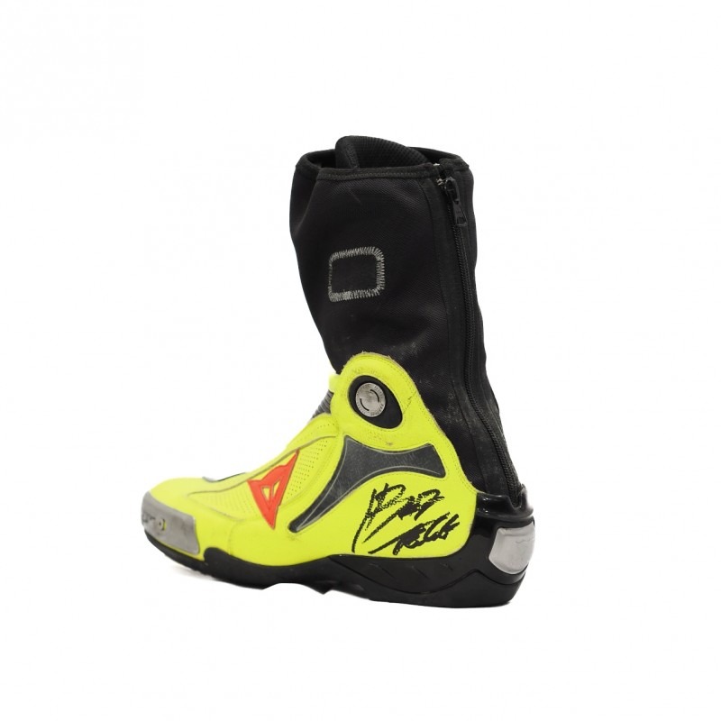 Lorenzo Baldassarri's 2018 Moto2 World Championship Worn and Signed Boot 