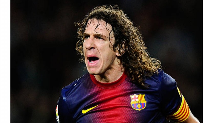 Puyol Official Barcelona Signed Shirt, 2012/13